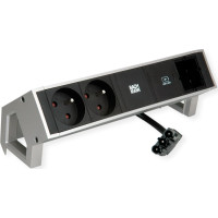 Bachmann DESK2 2xUTE 1xUSB C 30W 1xCM 0.2m GST18 INOX