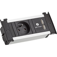 Bachmann KAPSA XS 1xUTE 1xUSB Charger power 2.0m AEH CEE7/7