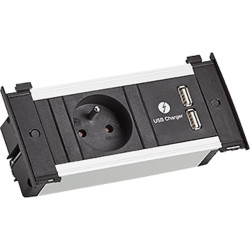 Bachmann KAPSA XS 1xUTE 1xUSB Charger power 2.0m AEH CEE7/7