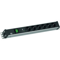 Bachmann 19" 1.5U 6xCEE7/3 1xswitch 1xSPD-Plus 2.0m CEE7/7