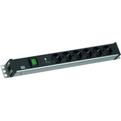 Bachmann 19" 1.5U 6xCEE7/3 1xswitch 1xSPD-Plus 2.0m CEE7/7