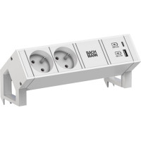 Bachmann DESK2 white 2xUTE 1xUSB A/C 22W 0,2m GST18