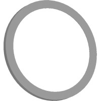 Bachmann PIX Decorative ring set stainless steel look, 25 pcs.