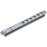 Bachmann 19" socket strip 6-way with GVS without switch