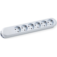 Bachmann SMART socket strip 6x earthing contact, without cable, white