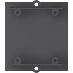 Bachmann custom module dummy cover with screw-on dome, black