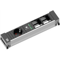 Bachmann POWER FRAME Medium 1x earthing contact 1x USB Charger 2x ABD