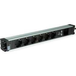 Bachmann STEP ALU 6x earthing contact 1x USB-Charger 1xABD