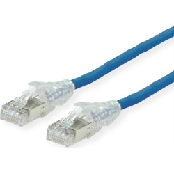 Dätwyler DÄTWYLER Patchkabel Kat.6A (Class EA) S/FTP, CU 7702 flex LSOH, AMP v2, blau, 1 m