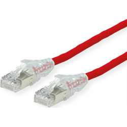 Dätwyler DÄTWYLER Patchkabel Kat.6A (Class EA) S/FTP, CU 7702 flex LSOH, AMP v2, rot, 5 m