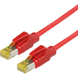 Draka Multimedia Cable DRAKA Patchkabel Kat.6A (Class EA) S/FTP, UC900 TM31, LSOH, rot, 3 m