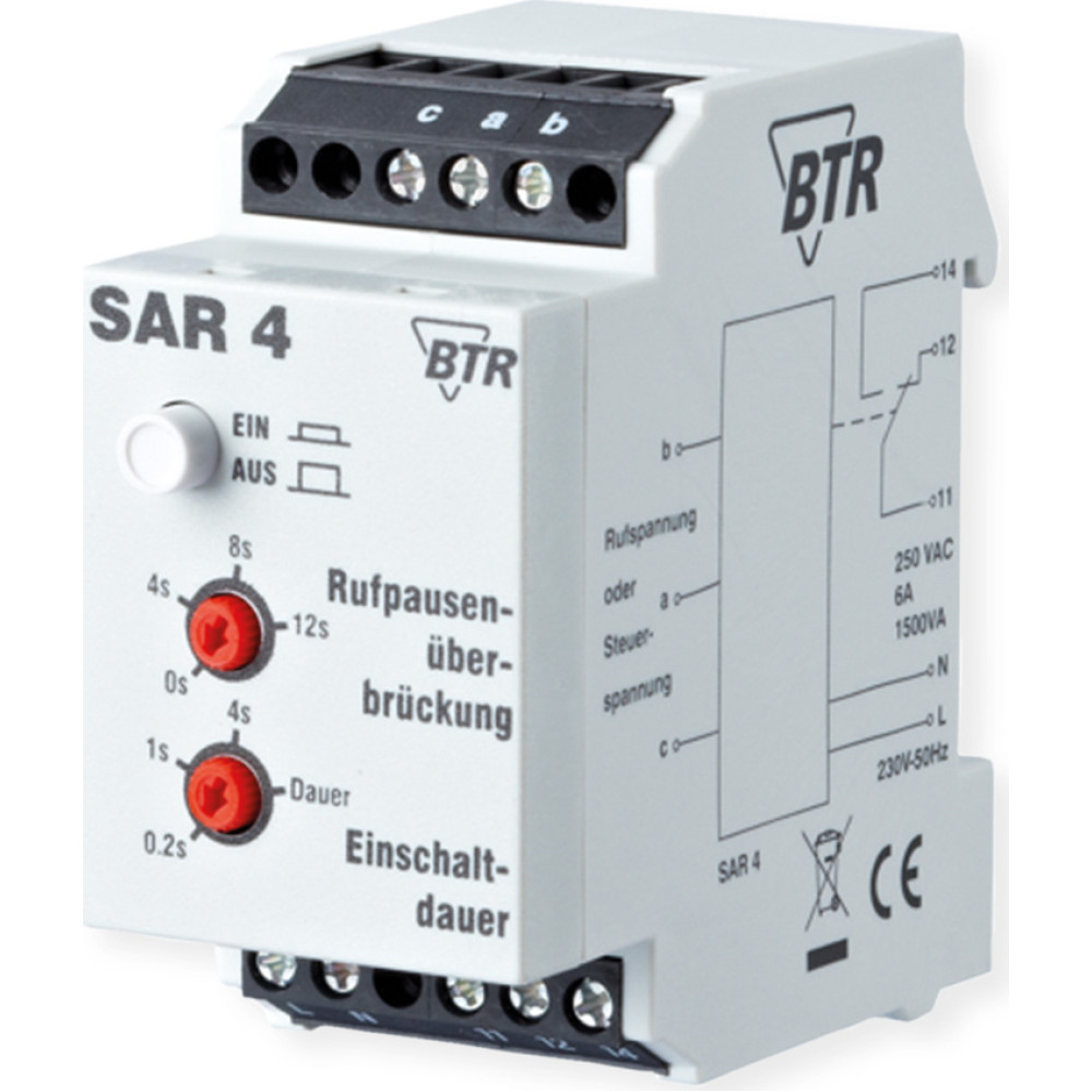 Metz Connect SAR 4 Starkstrom-Anschalterelais