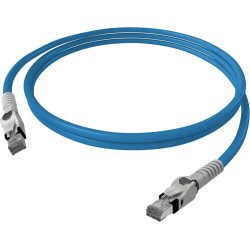 Easylan VarioBoot Patch cable Cat.6A, S/FTP, blue, 1.5 m