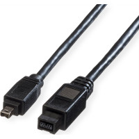 Roline IEEE1394b FireWire Cable, 9/4-pin, A-C, black, 1.8 m