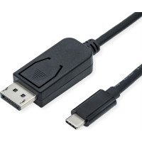 USB Type C - DisplayPort  v1.4 kabelis, M/M, 2 m, Roline