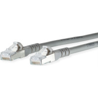 Metz Connect Patchkabel Cat.6A AWG 26, LSOH, grau, 0,5 m