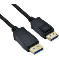 Kabelis DisplayPort v2.0, 8K, M/M, melns, 1.5m, Roline