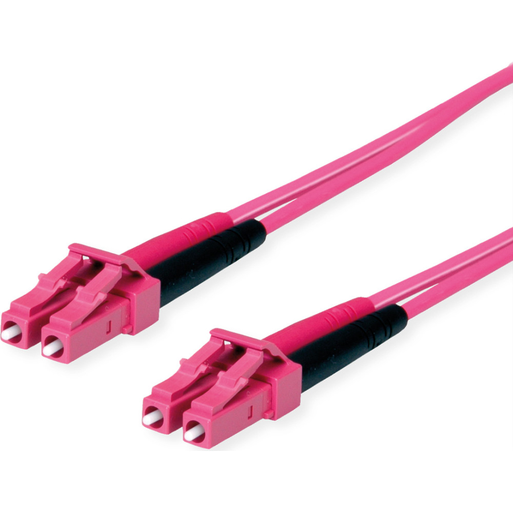 Telegärtner TELEGÄRTNER FO duplex patch cord G50/125 OM4, 1x LC Duplex - 1x LC Duplex, violet, 3 m
