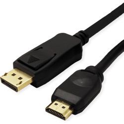 Value DisplayPort Cable, DP - UHDTV, M/M, black, 2.0 m