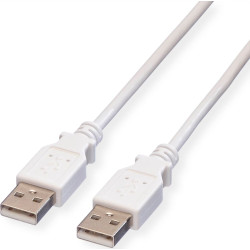 Value USB 2.0 Cable, A - A, M/M, white, 0.8 m