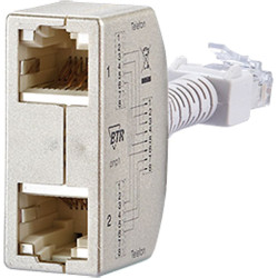 Metz Connect Cable sharing adapter pnp1, 2x telephone (ISDN)