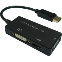 Adapteris DPv1.2,-> VGA/DVI/HDMI, Value