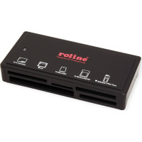 Roline USB 3.2 Gen 1 Multi Card Reader, external, black, black