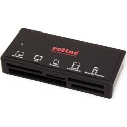 Roline USB 3.2 Gen 1 Multi Card Reader, external, black, black