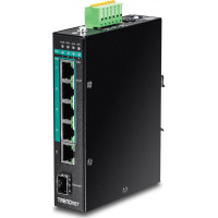 Trendnet Industrie Switch 6 Port Gbit ManagedL2+ PoE+ Metall