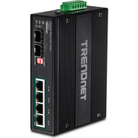 Trendnet Industrie Switch 4 Port Gbit Unman. L2 PoE+ Metall