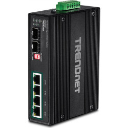 Trendnet Industrie Switch 4 Port Gbit Unman. L2 PoE+ Metall