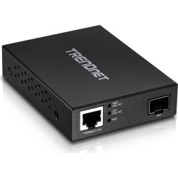 Trendnet Medienkonverter Glasfaser Gigabit PoE PD SFP