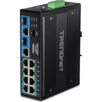 Trendnet Switch 10-port Industrial Gbit PoE++ Din-Rail