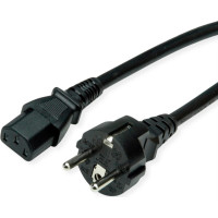 VALUE Power Cable, straight IEC Connector, black, 1.8 m