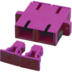 Divers LWL-Kupplung, SC/SC duplex, violet