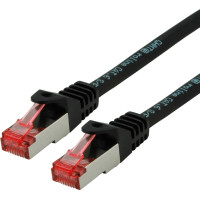 ROLINE S/FTP Patch Cord Cat.6 Component Level, LSOH, black, 3.0 m