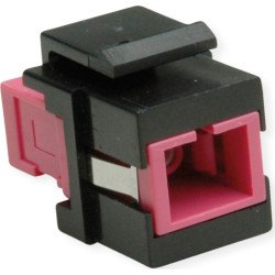 Roline Fiber Optic Keystone Jack, SC Simplex, Multimode, OM4
