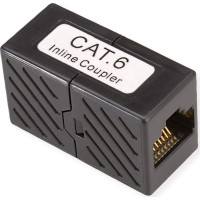 ROLINE RJ-45 Modular Coupler, Cat.6, unshielded, black