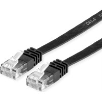 VALUE UTP Cat.6 Flat Network Cable, black 5 m