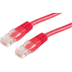 UTP kabelis kat.6, sarkans, 50cm, Value