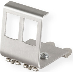 Value DIN Rail Adapter, empty, double for 2x Keystones