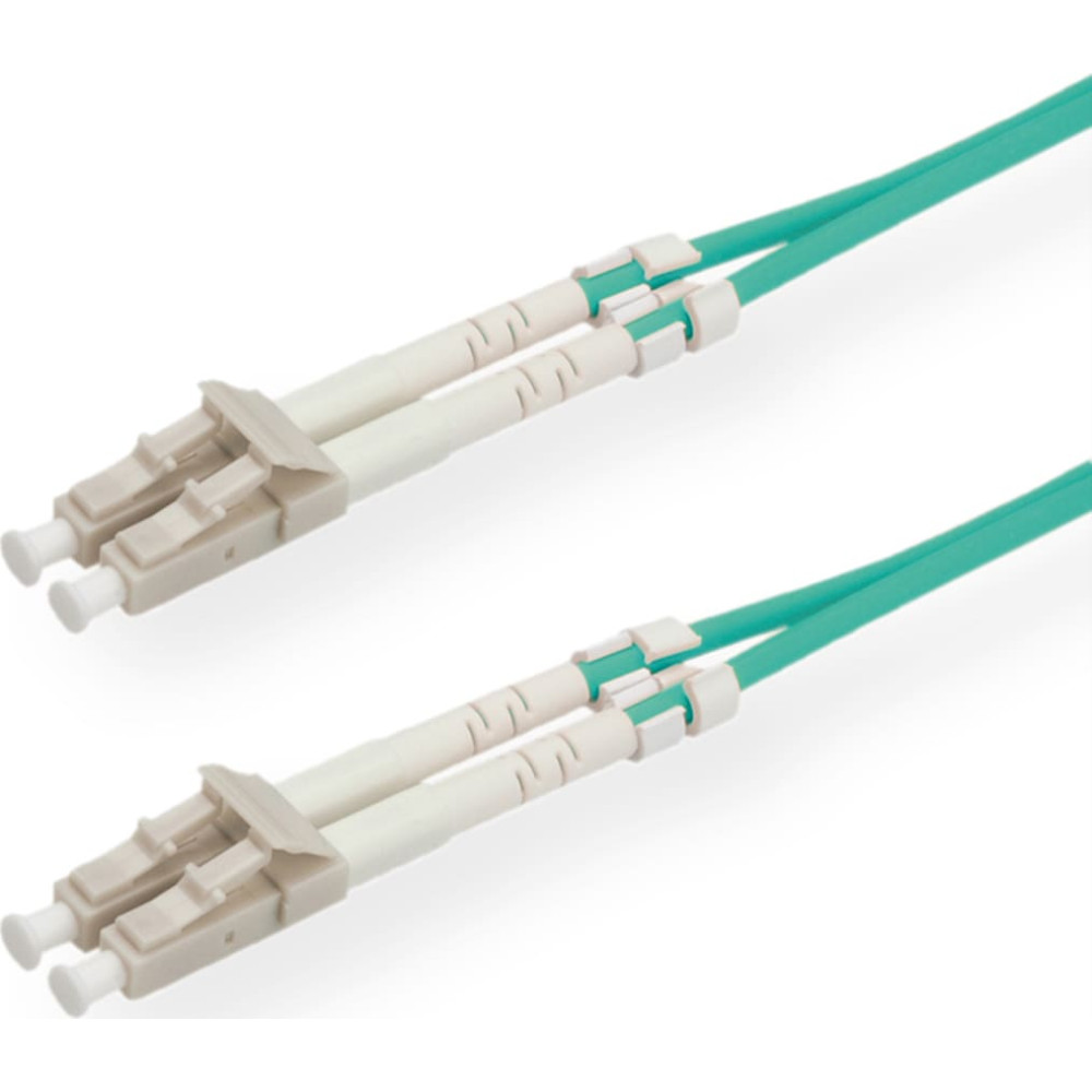 VALUE Fibre Optic Jumper Cable, 50/125µm, LC/LC, OM3, turquoise 5 m