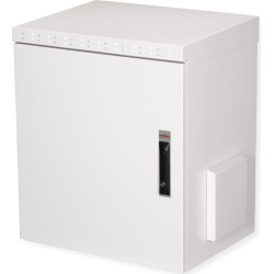 Roline 19-inch wall-mounted housing Pro 12 U, 600x450 WxD IP55 outdoor grey