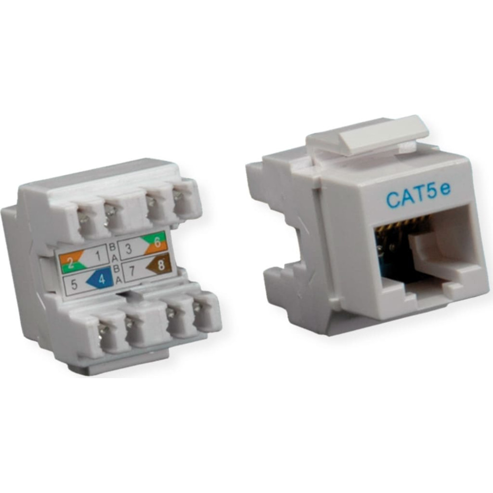 Roline Cat.5e (Class D) Keystone Jack, RJ-45, UTP, light grey