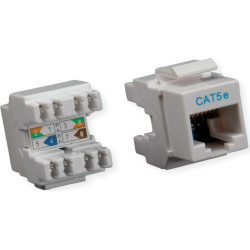 Roline Cat.5e (Class D) Keystone Jack, RJ-45, UTP, light grey