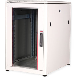 Roline 19-inch Network Cabinet Pro 16 U, 600x800 WxD glass door grey