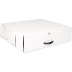 Roline 19-inch keyboard drawer 3 U, 400 T lockable grey