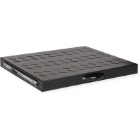 Roline 19-inch shelf 1 U, extendable 350 T 25 kg black