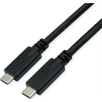 Kabelis USB3.2Gen2 TypeC, PD20V5A, M/M, melns, 5m, Roline