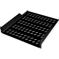 Roline 19-inch shelf 2 U 550 T, 25kg load capacity black